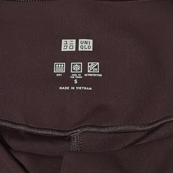 🌺 UniQlo Purple Eggplant Leggings with Side Pockets Women’s Size Small - Picture 3 of 7